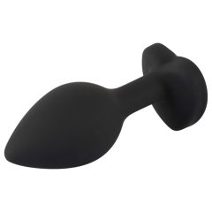 You2Toys Anal Plug - fehér köves anál plug (fekete)