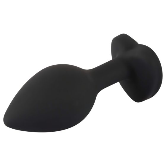 You2Toys Anal Plug - fehér köves anál plug (fekete)