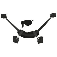 Bad Kitty - nyak-csukló-boka bilincs (fekete)