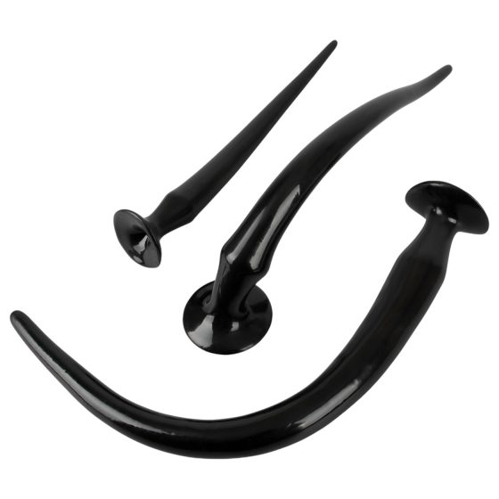 You2Toys - extra hosszú anál plug szett (3 részes) - fekete