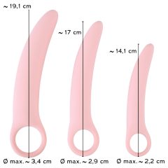   SMILE - Vaginal Trainers - dildó szett - rózsaszín (3 részes)