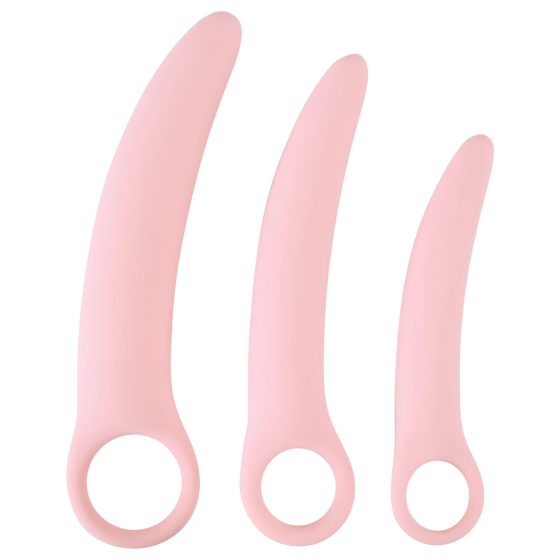 SMILE - Vaginal Trainers - dildó szett - rózsaszín (3 részes)
