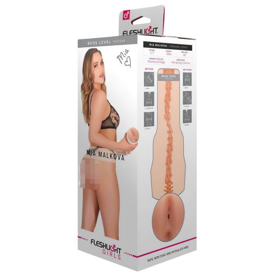 Fleshlight Mia Malkova Boss - élethű popsi maszturbátor (natúr)