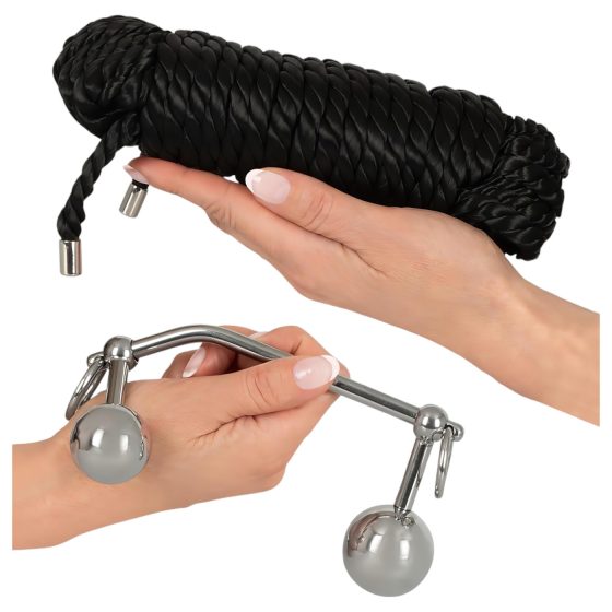 You2Toys Bondage anál plug (149g) + BDSM kötél (10m)