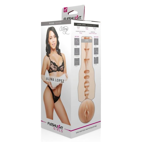 Fleshlight Alina Lopez Rose - élethű punci maszturbátor (natúr)