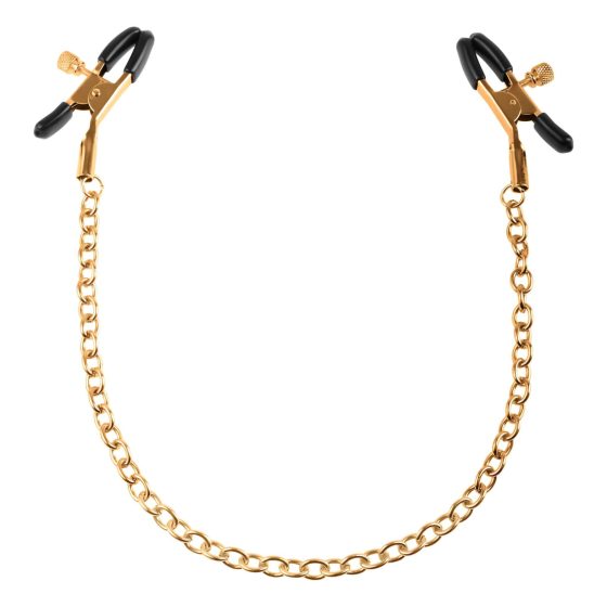 Pipedream Fetish Fantasy Gold - mellbimbó csipesz (arany)