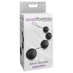 Anal Fantasy - belső golyós anál gyöngysor (fekete)