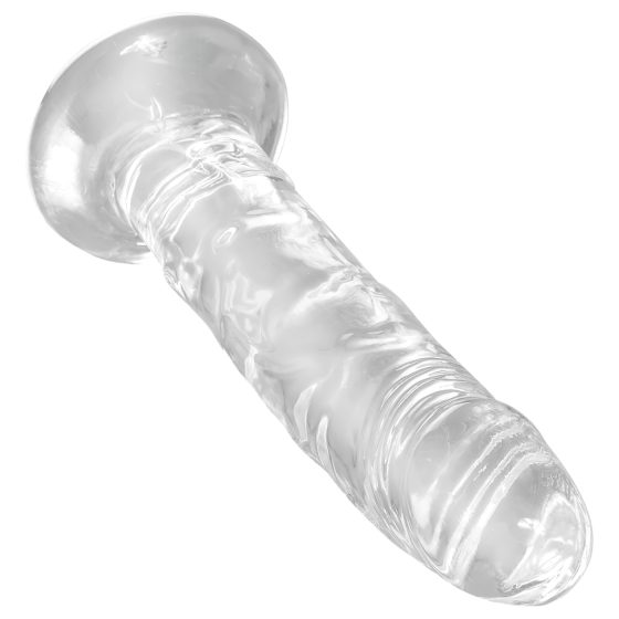 King Cock Clear 6 - tapadókorongos dildó (15cm)