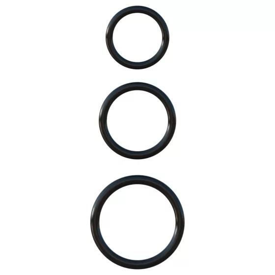 Fantasy C-Ringz - péniszgyűrű trió (fekete)