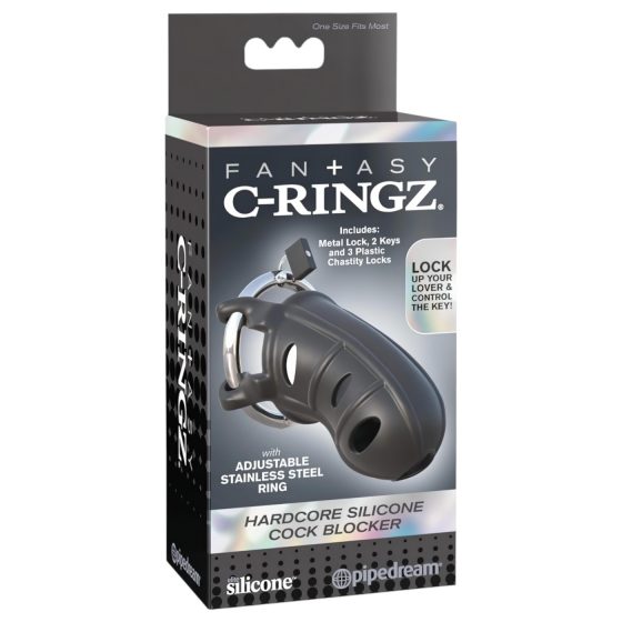 C-Ringz - szilikon pénisz ketrec (fekete)