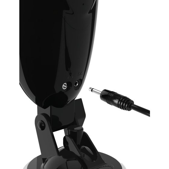 PDX Elite Dirty Talk - rezgő műpunci maszturbátor (fekete)