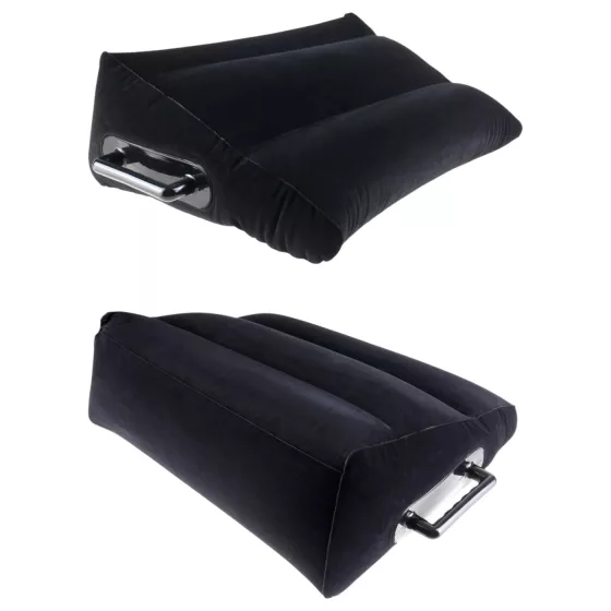 Fetish Fantasy - felfújható szexpárna kapaszkodóval (fekete)