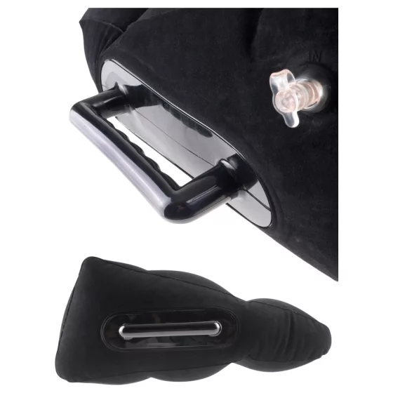 Fetish Fantasy - felfújható szexpárna kapaszkodóval (fekete)