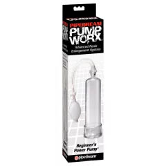   Pipedream - Pump Worx Beginner's - péniszpumpa (áttetsző)