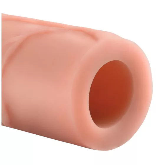 X-TENSION Perfect 3 - élethű péniszköpeny (22,8 cm) - natúr