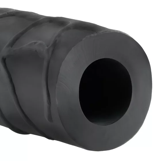 X-TENSION Mega 3 - élethű péniszköpeny (22,8cm) - fekete
