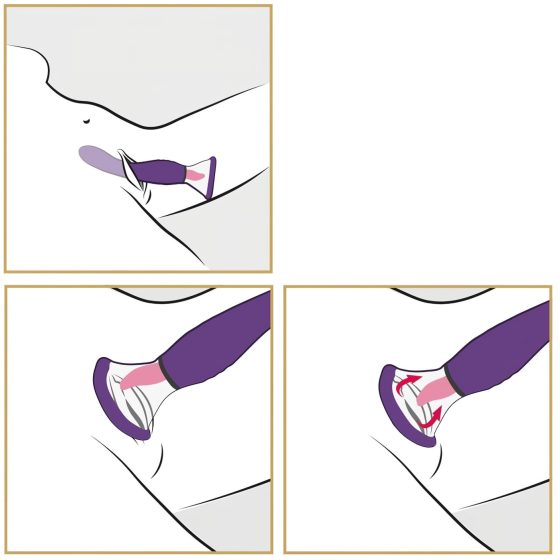 Fantasy - akkus, 3in1 nyalógép (lila)