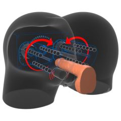   PDX Elite Milk Me Silly - vibrációs torzó maszturbátor (natúr)