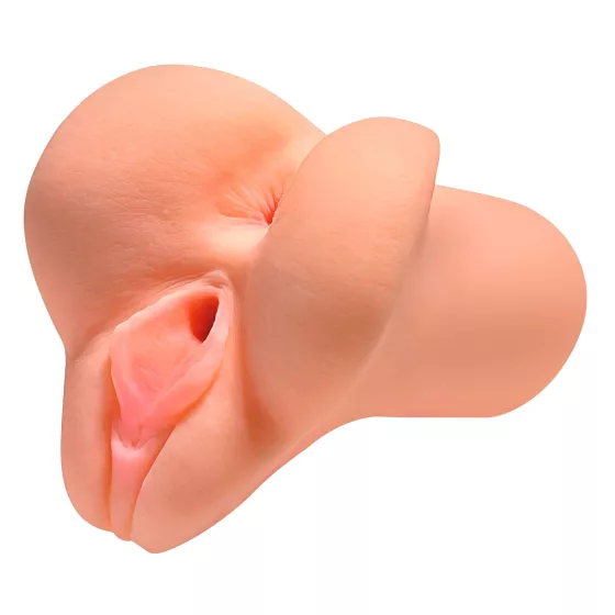 PDX Pick Your Pleasure - 2in1 élethű maszturbátor férfiaknak (testszínű)