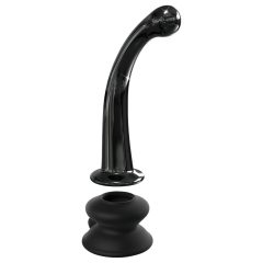 / Icicles No. 87 - G+P-pont üveg dildó (fekete)