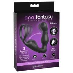   Anal Fantasy Elite - prosztata vibrátor péniszgyűrűvel (fekete)
