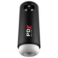 PDX Elite Moto Milker - lökő-rezgő maszturbátor (fekete)