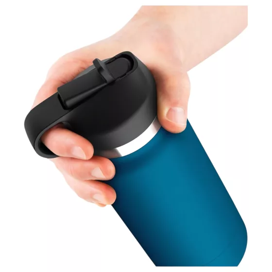 Fuck Flask Private Pleaser - művagina kulacsban (kék-barna)