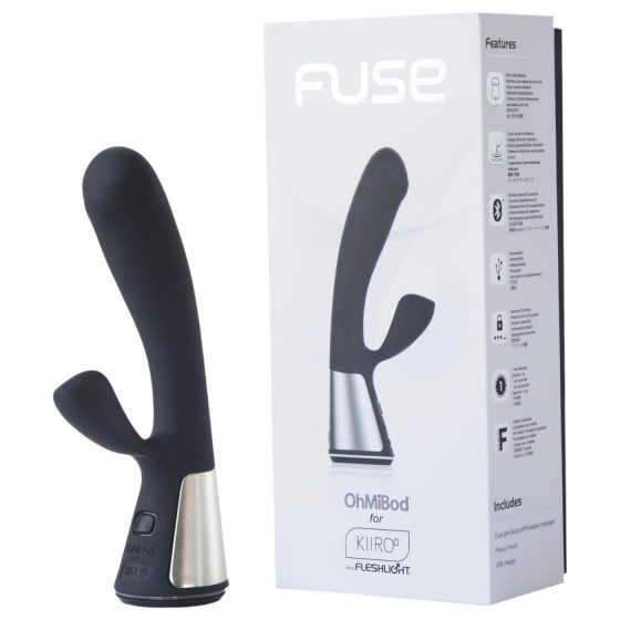 / Fleshlight OHMIBOD Kiiroo - okos csiklókaros vibrátor (fekete)