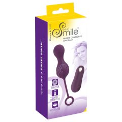   SMILE RC Love Balls - akkus, rádiós vibrációs tojás (lila)