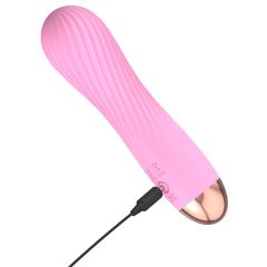Cuties Mini - akkus, vízálló, spirál vibrátor (pink)