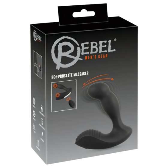 Rebel - akkus, távirányítós prosztata vibrátor (fekete)