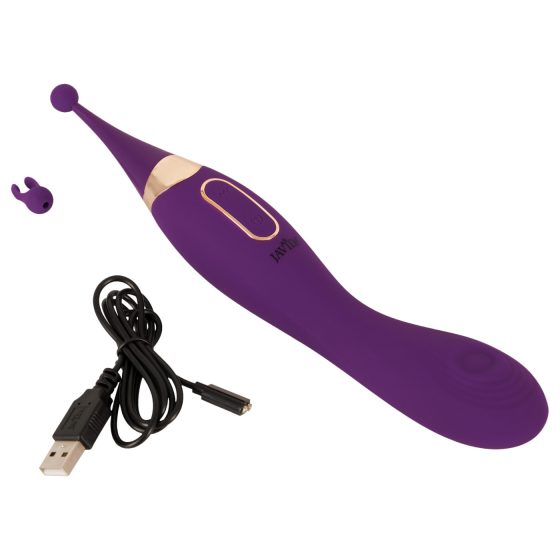 / Javida - 2in1 akkus csiklóizgató és vibrátor szett (lila)