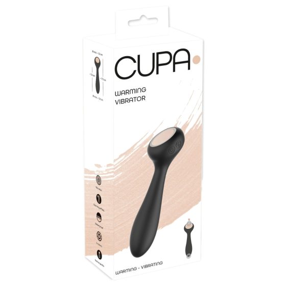 You2Toys CUPA - akkus, melegítő 2in1 vibrátor (fekete)