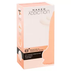   Naked Addiction Rotating 8 - forgó vibrátor (20 cm, natúr)