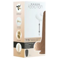   Naked Addiction Thrusting 7,5 - lökő vibrátor (19cm) - natúr