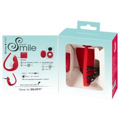 SMILE Slim Panty - akkus, rádiós csikló vibrátor (piros)