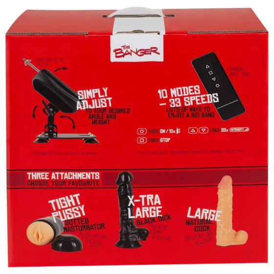 The Banger Fucking Machine - szexgép + 2 dildó és 1 műpunci