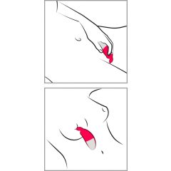 Happyrabbit Knicker - akkus csikló vibrátor (piros)