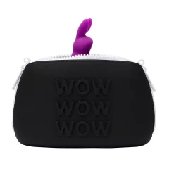   Happyrabbit Cock Kit - vibrációs péniszgyűrű tárolóval (lila)