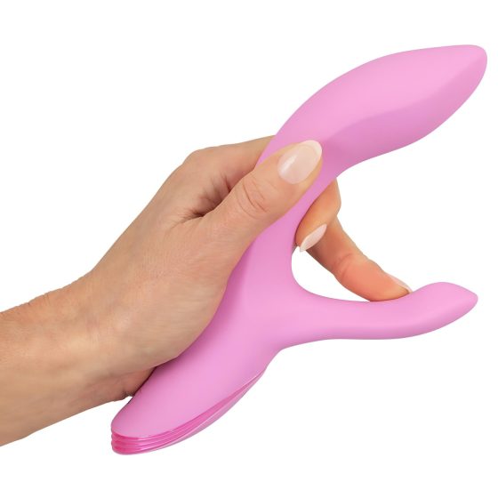 / SMILE Nodding - akkus, csiklókaros, bólogató vibrátor (pink)