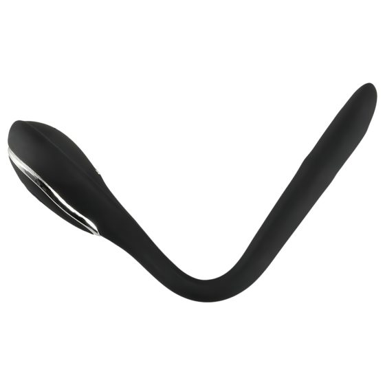 Penis Plug Dilator - akkus, vibrációs dilátor (1,1cm) - fekete