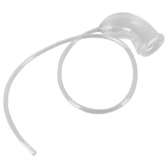   You2Toys Piss Play Sleeve - péniszfeltét kivezető csővel (átlátszó)