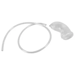   You2Toys Piss Play Sleeve - péniszfeltét kivezető csővel (átlátszó)