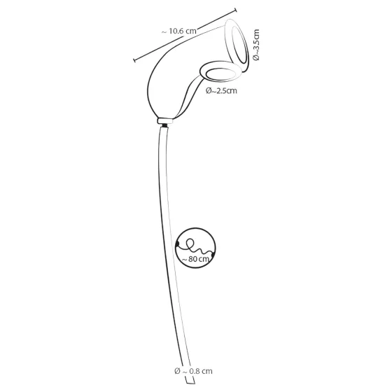 You2Toys Piss Play Sleeve - péniszfeltét kivezető csővel (átlátszó)