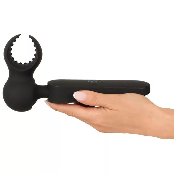 Couples Choice - akkus, melegítő wand masszírozó vibrátor (fekete)
