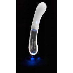  You2toys Liaison - szilikon-üveg LED vibrátor (átlátszó-fehér)