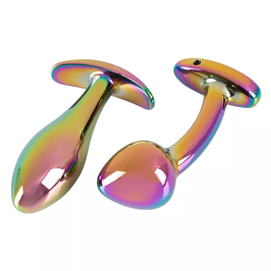 / ANOS Metal Rainbow - fém anál plug szett (2 részes)