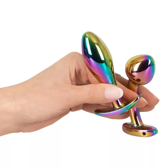/ ANOS Metal Rainbow - fém anál plug szett (2 részes)