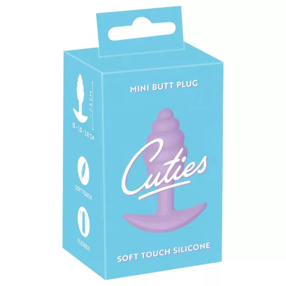 Cuties Mini Butt Plug - szilikon anál plug (lila)