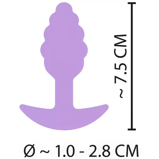 Cuties Mini Butt Plug - szilikon anál plug (lila)